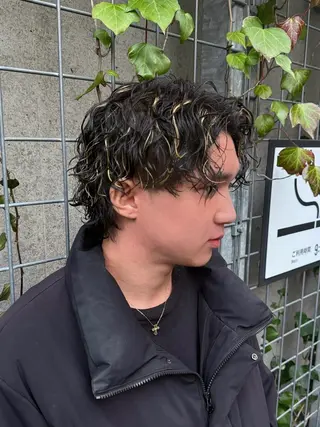 ミディアム パーマ メンズ ツイスパ/メンズ パーマ/歩夢のヘアスタイル