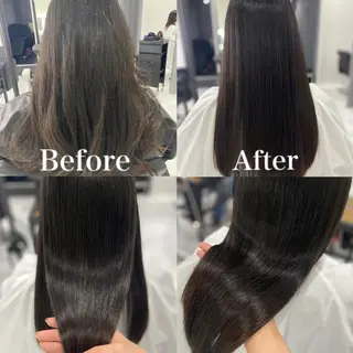 ロング カラー 髪質改善×矯正🫧 韓国ヘアasamiのヘアスタイル