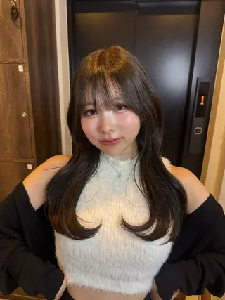 ロング カラー Bonheur銀座 /前田 栞九郎のヘアスタイル