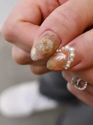 ネイル nuu 栄  /  シェアサロン所属・nuu栄 ユキ / 大人ニュアンスのネイルデザイン