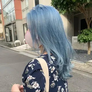 ロング カラー ヘアアレンジ ハイトーン/美髪矯正 🍃大江拓実のヘアスタイル