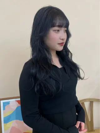 ロング ボブカットモデル/パ ーマ/harunaのヘアスタイル