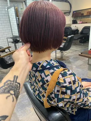 ショート カラー ボブとパーマの達人 /美容室難民の方是非のヘアスタイル