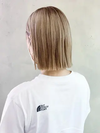 ミディアム カラー ヘアアレンジ パーマ ITbyALBUM 藤沢店のヘアスタイル