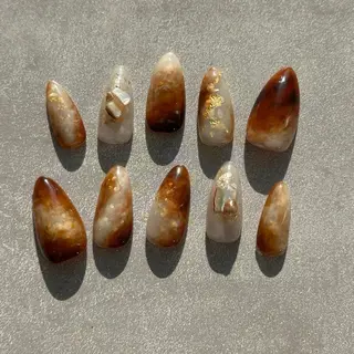 ネイル ⭐︎休業中の練習⭐︎ JNA認定講師髙橋のネイルデザイン