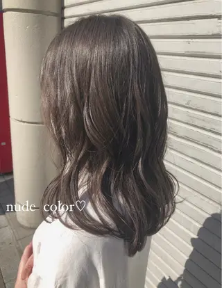 ミディアム カラー 韓国ヘア ♡tomimaのヘアスタイル
