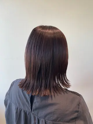 ミディアム カラー 木村 架音のヘアスタイル