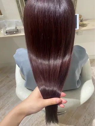 ロング カラー 山本 優音のヘアスタイル