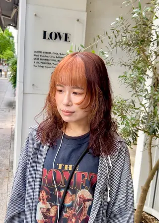 ミディアム パーマ/名古屋パーマ / コデラ ナナホのヘアスタイル