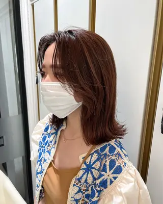 ミディアム バレイヤージュ/ヘア アレンジ/shionのヘアスタイル