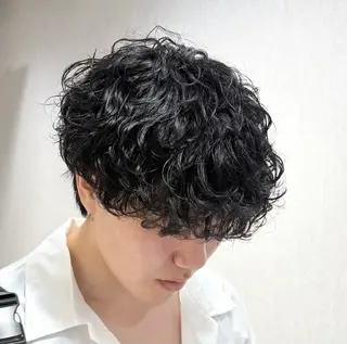 ショート パーマ メンズ 【メンズ特化】 池田大成✂︎のヘアスタイル