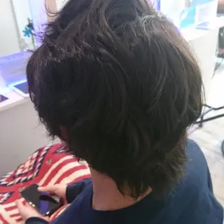 ショート パーマ メンズ 中嶌 健一のヘアスタイル