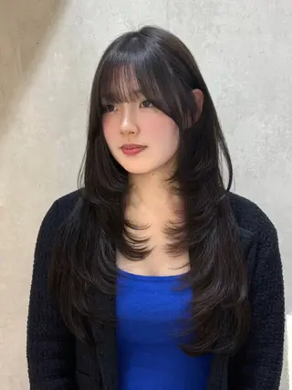 ロング 韓国レイヤー× 艶髪 池袋/ハナ🌷のヘアスタイル