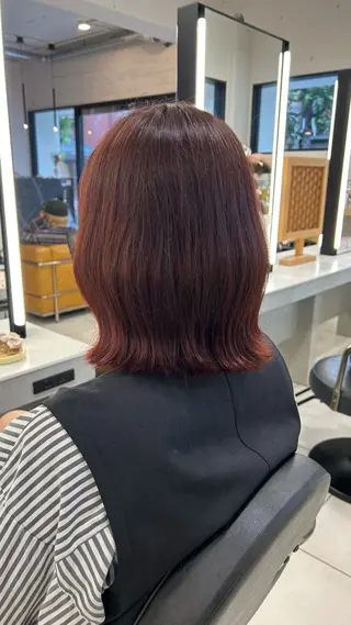 ミディアム 黒木 彩未のヘアスタイル