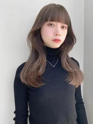 ロング カラー レイヤー/顔周り /透明感🩶高橋大のヘアスタイル