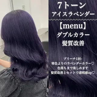 ロング カラー ヘアアレンジ トレンドモテカラー 🩷色落ちまで可愛くのヘアスタイル