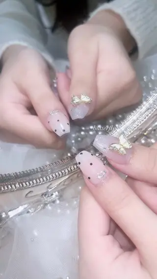 ネイル 岐阜・ワンホンネイル はんな🧡🐻‍❄️のネイルデザイン