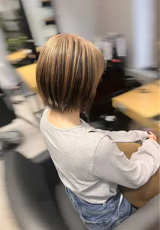 ショート 💖暖色系カラー💖 🦋HARU 🦋のヘアスタイル