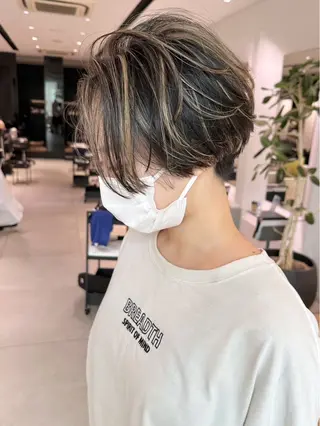 ショート カラー 銀座/髪質改善/韓国 カラー🍓原田侑依のヘアスタイル