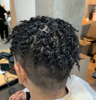 ミディアム パーマ メンズ 三村 竜也のヘアスタイル