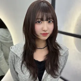 ロング カラー Ren. 🦋デザインカラーのヘアスタイル