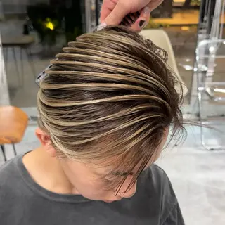 カラー メンズ KAIRI/大宮/ メンズバレイヤージュのヘアスタイル