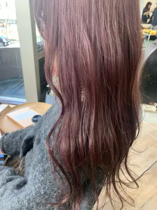 カラー ベージュ/ダブルカラ ー/新潟駅/青柳萌果のヘアスタイル