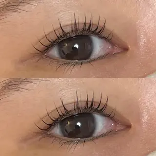 マツエク・マツパ 超透明感カラー🦋韓 国羽エクステ🪽🫧のヘアスタイル