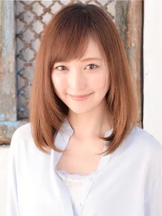 セミロング カラー パーマ ヘアアレンジ マツエク・マツパ Londideal 高橋ヒロシのヘアスタイル