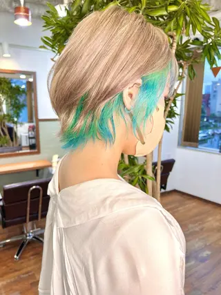 ショート カラー Re:ta Hair 飯田淳平のヘアスタイル