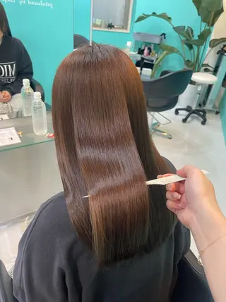 セミロング カラー mana/メンズ/ ヘアセット/ブリーチのヘアスタイル