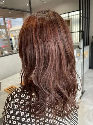 セミロング カラー mood tatemachiのヘアスタイル