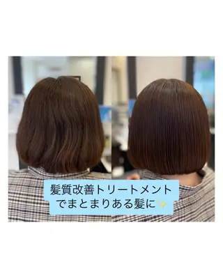 ショート YASU🍎CUT 赤系カラー/ヘアケアのヘアスタイル