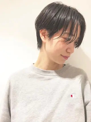 ショート カラー パーマ Memories水天宮前所属・花渕 俊彦のヘアスタイル