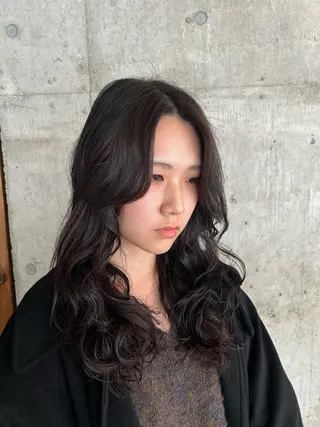 セミロング パーマ 🎨デザイン🥇 美髪・艶髪　日暮千敬のヘアスタイル