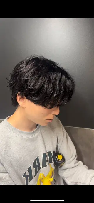 パーマ メンズ 曲がる縮毛矯正/ メンズパーマ森隆之介のヘアスタイル