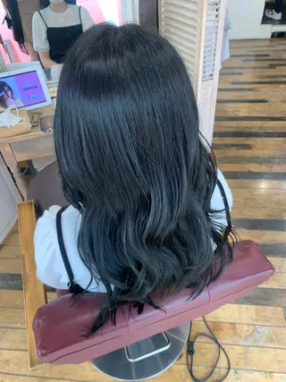 ロング カラー 藤間 帆乃夏（とうまほのかのヘアスタイル