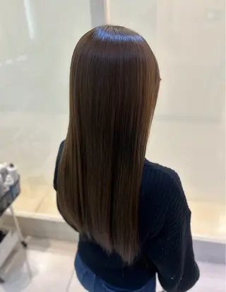 ロング パーマ パーソナルな髪質改善 縮毛矯正ササキナツミのヘアスタイル