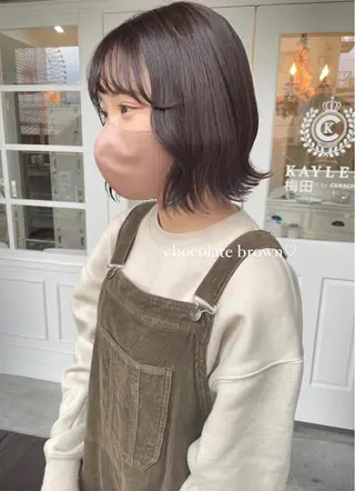 ミディアム himawari♡ 柔らかいカラーのヘアスタイル