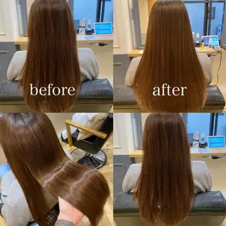 ロング カラー 艶カラー/韓国顔周り 🎀mamiのヘアスタイル