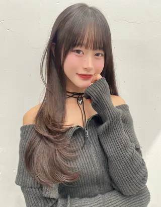 ロング ショート/レイヤー カット/ミサキ💐のヘアスタイル