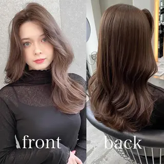 セミロング 山本翔一郎 韓国顔周りレイヤーのヘアスタイル