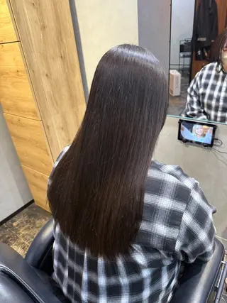 ロング カラー 透明感カラー/パーマ 🌀アオノのヘアスタイル