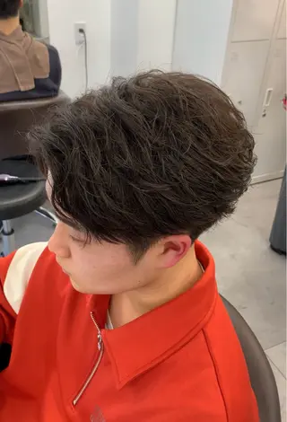 ショート パーマ メンズ 森川 力のヘアスタイル