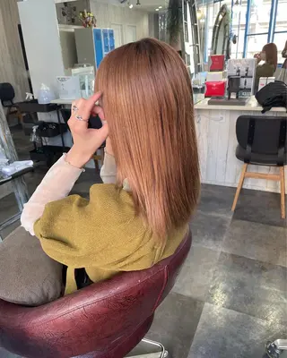ロング カラー 韓国ヘア/レイヤー/ 暖色カラー/ Aiのヘアスタイル