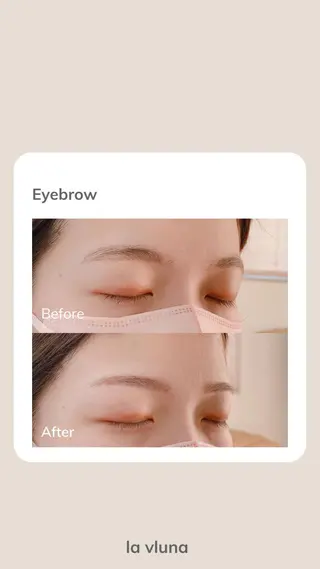 アイブロウ 大石はな / lavlunaのマツエク・マツパデザイン