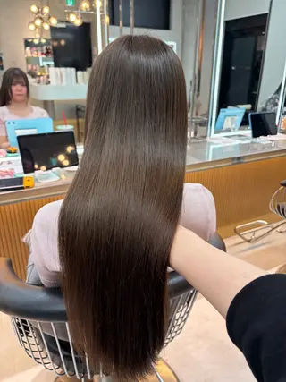 ロング カラー ヘアアレンジ 【博多髪質改善】 吉村 清志のヘアスタイル