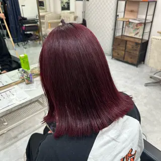 カラー 💎艶々ハイトーン MOE💍🤍のヘアスタイル