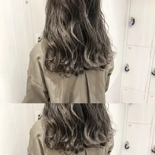 ロング カラー ショート/ボブ/ 白髪ぼかし/しんやのヘアスタイル