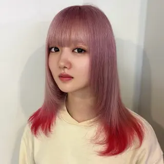 ロング カラー Ren. 🦋デザインカラーのヘアスタイル